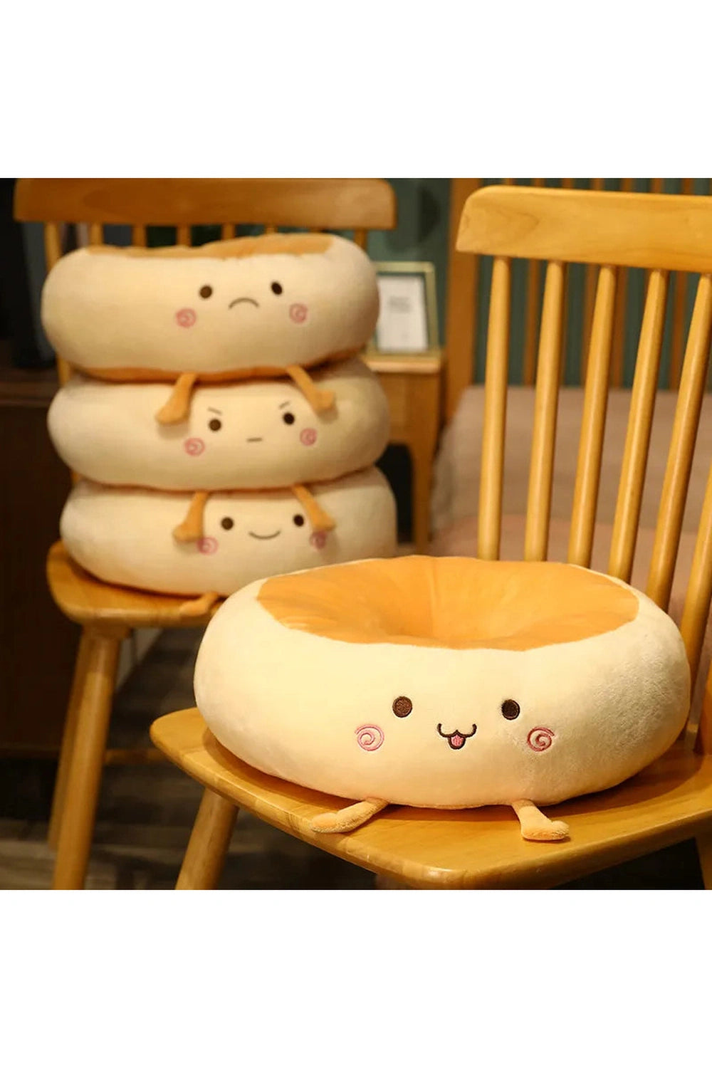 Bread-shaped Seat Pillow