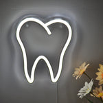 White Teeth Neon Sign