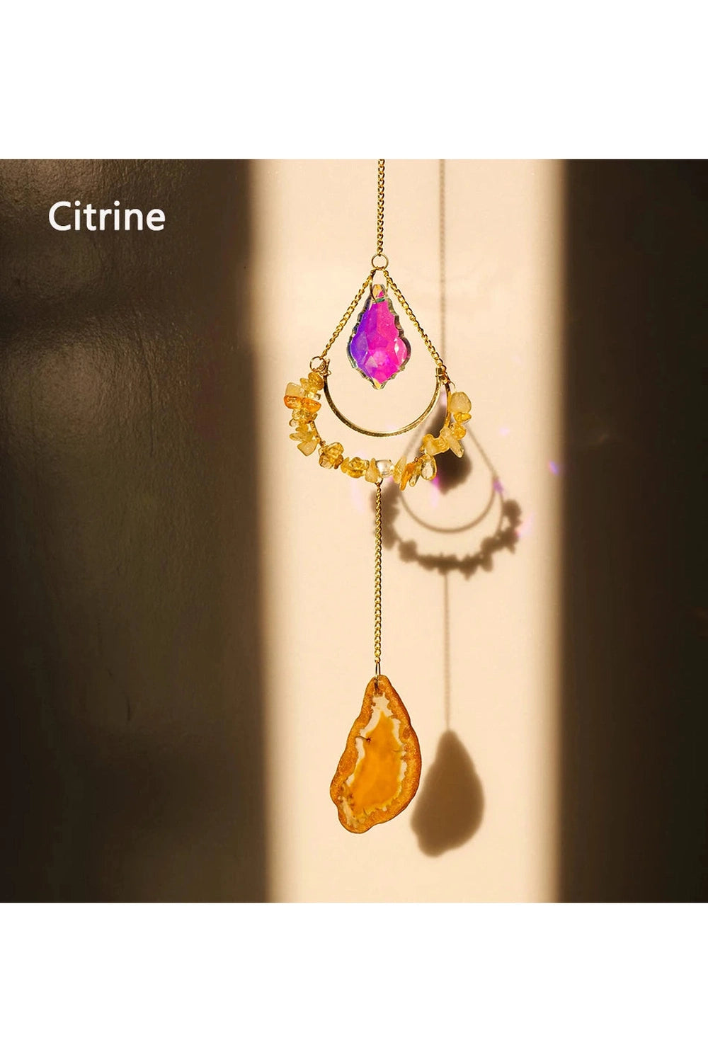 Rose Quartz Suncatcher