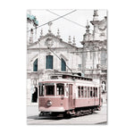 Retro Tram Canvas Poster