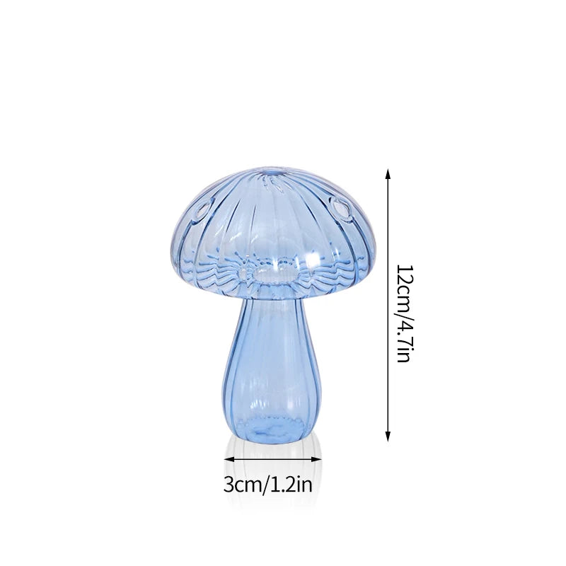 Whimsical Mushroom Glass Vases