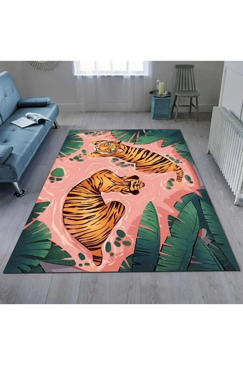 Wild Tiger Jungle Art Rug