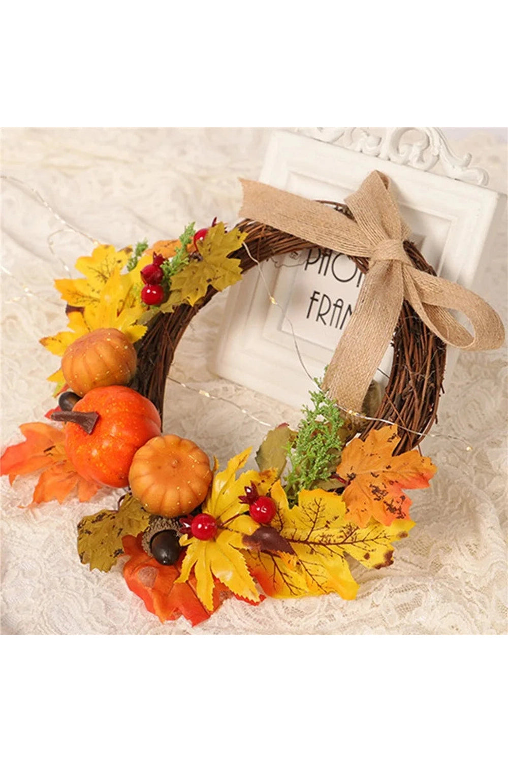 Mini Harvest Pumpkin Wreath