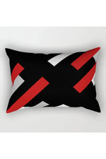 Red Geometric Pillow Case