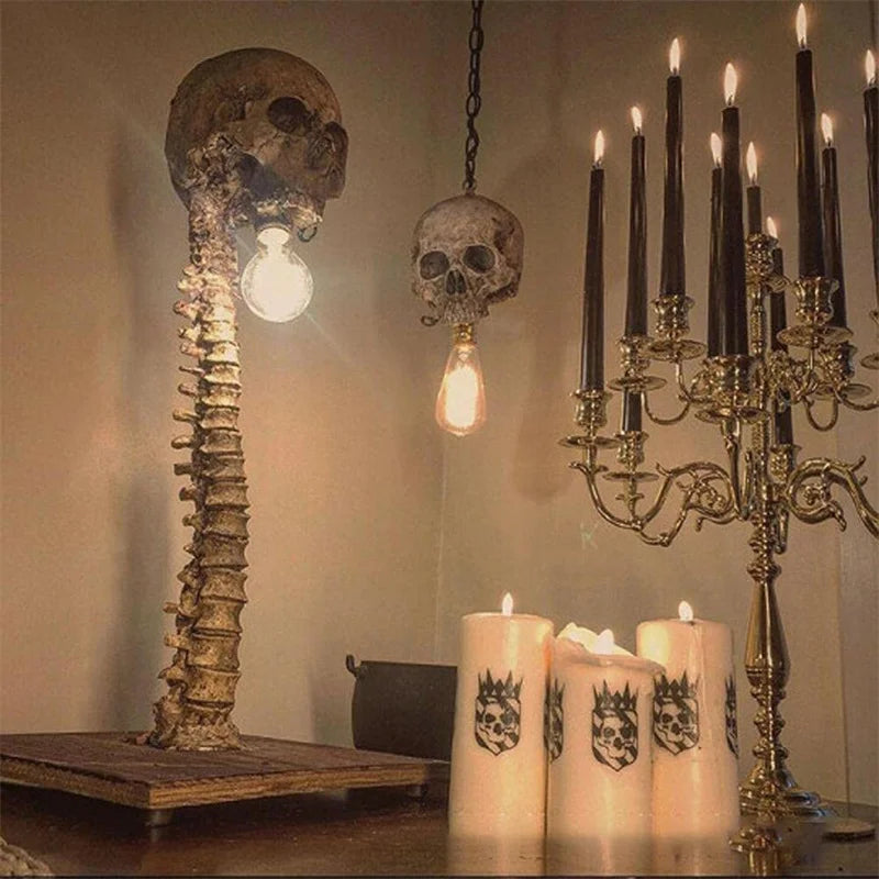 Skeleton Spine Skull Lamp