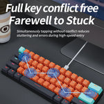 Teclado Gamer compacto naranja