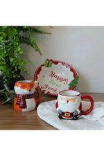 Santa Hand-Painted Coffee Mug