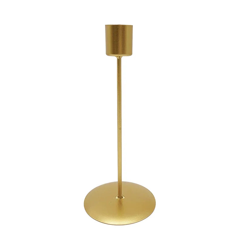 Golden Serenity Candle Holders