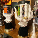 Elegant Skeleton Hand Candle Holders