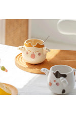 Fall Decor Cat Paw Ceramic Mug