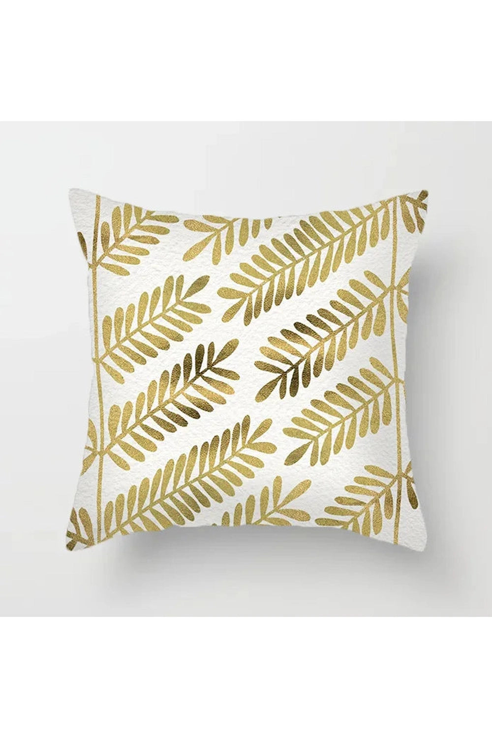 Fall Decor Yellow Leaf Polyester Pillow Case