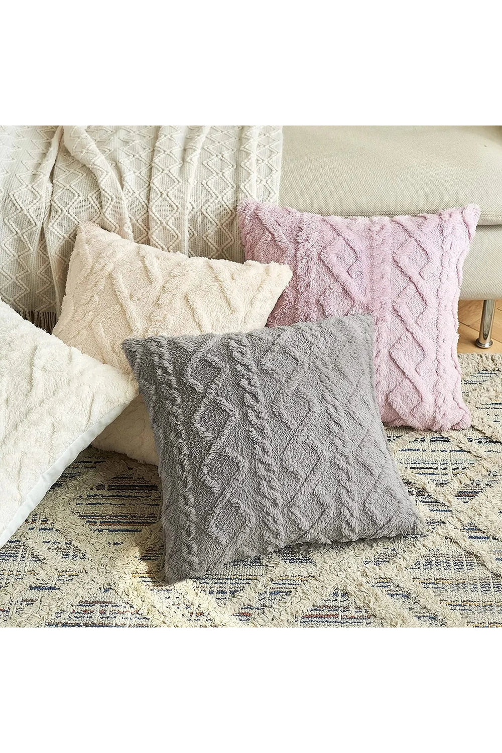 Plush Short Fleece Pillow Case