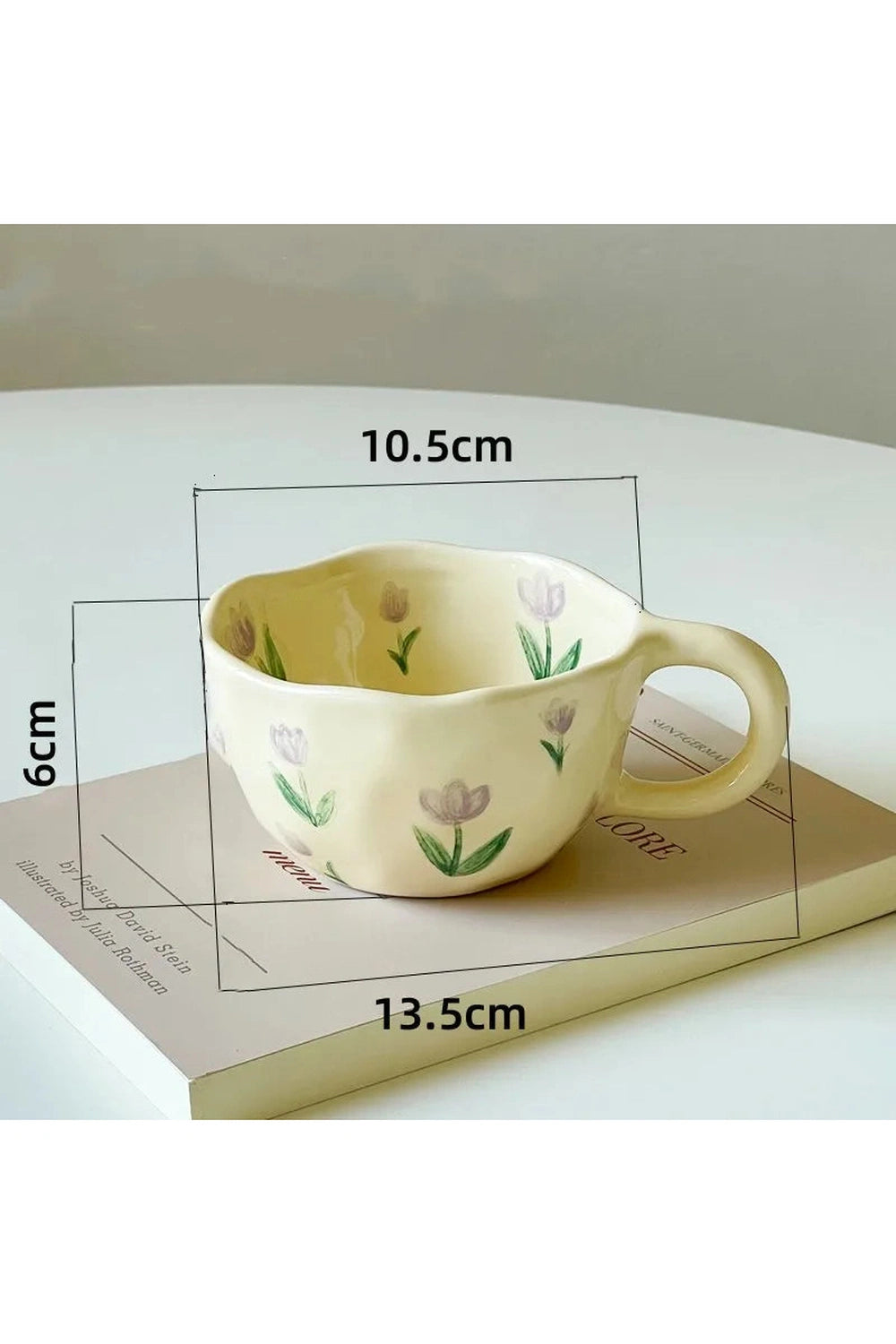 Irregular Flower Ceramic Mug