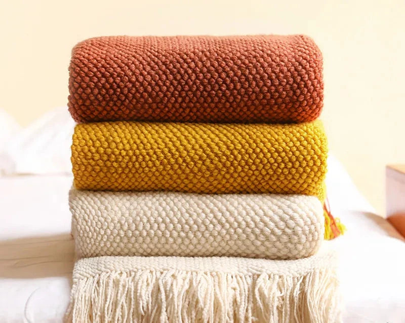 Cozy Autumn Knit Blanket