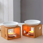 Boho Tranquil Haven Wooden Oil Warmer