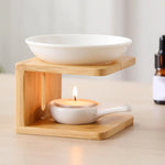 Light Academia Wooden Oil Warmer