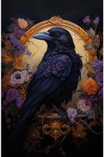 Gothic Crow Canvas Posters Set