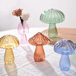 Whimsical Mushroom Glass Vases