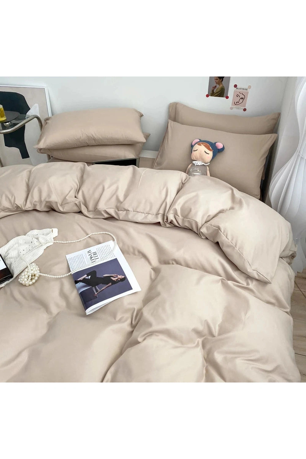 Cozy Solid Color Bedding Set