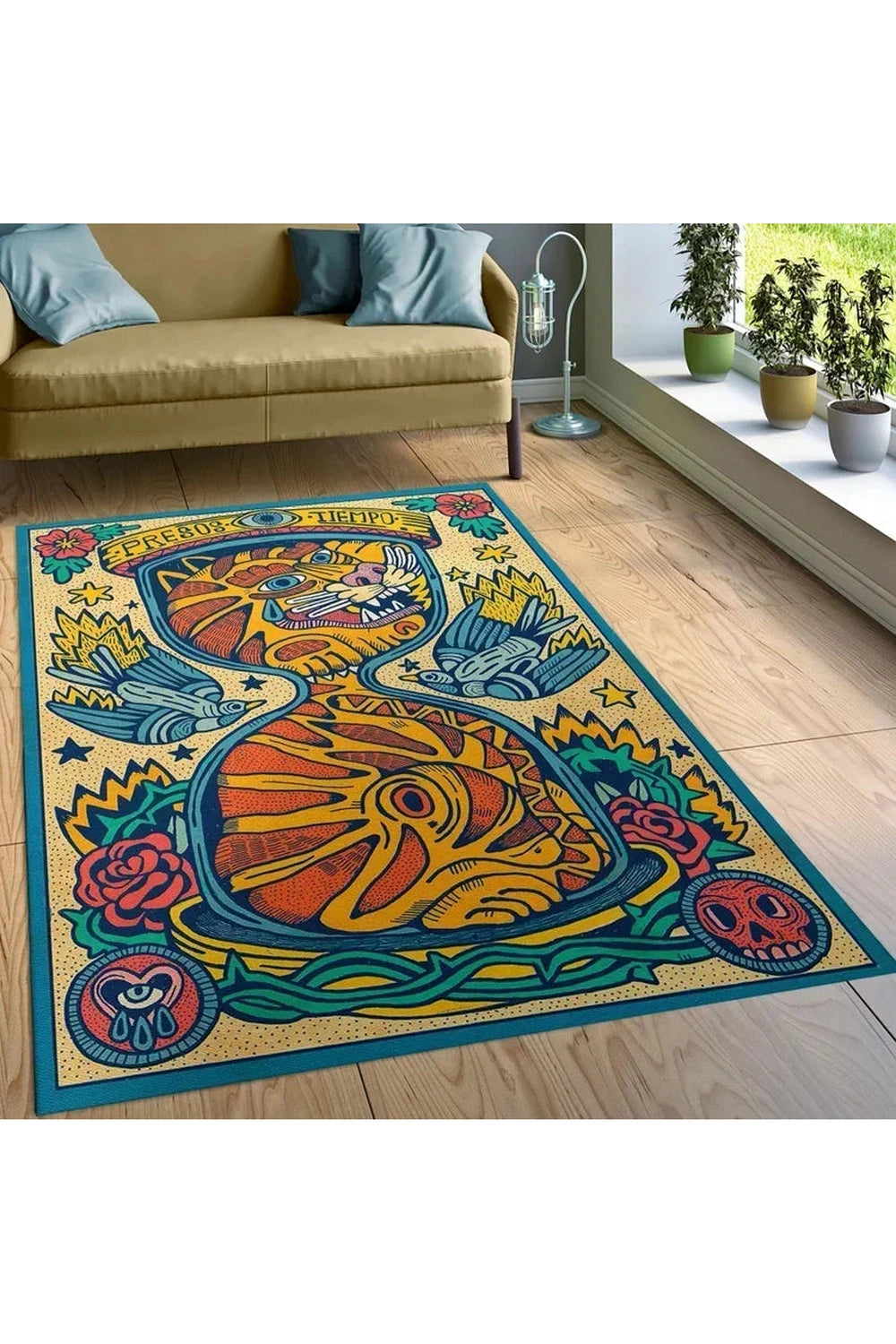 Wild Tiger Jungle Art Rug