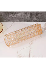 Crystal Gold Floral Vase