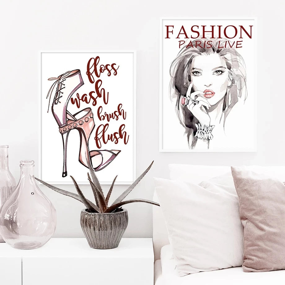 Paris Fashion Canvas Poster
