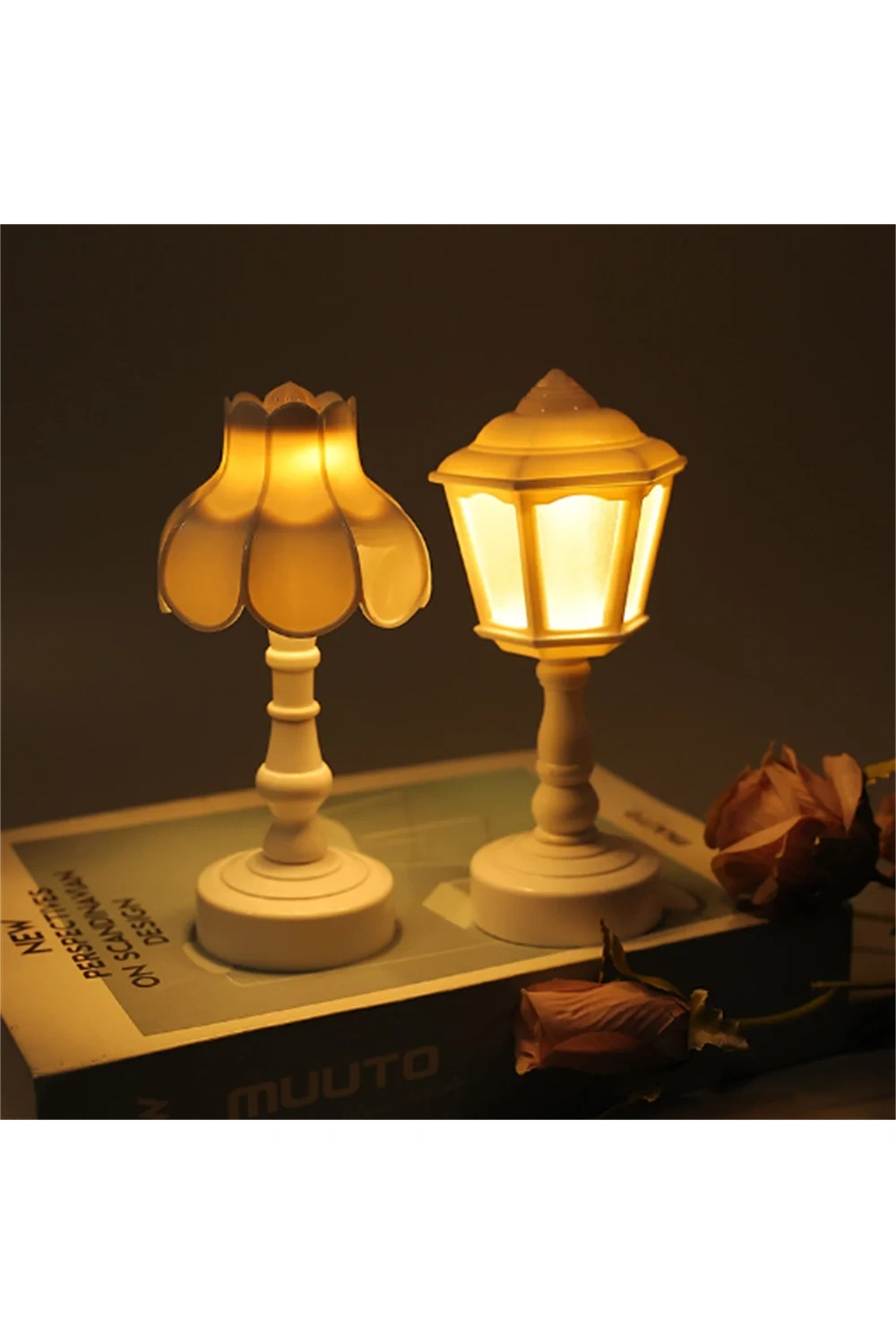 Vintage Mini Book Lamp