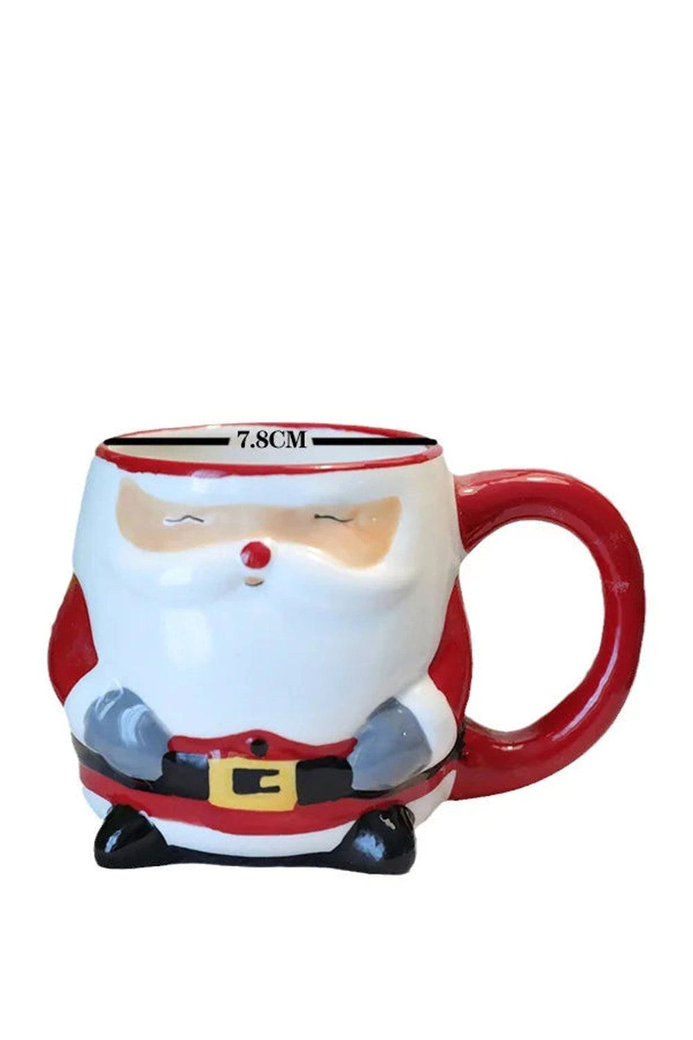 Santa Hand-Painted Coffee Mug