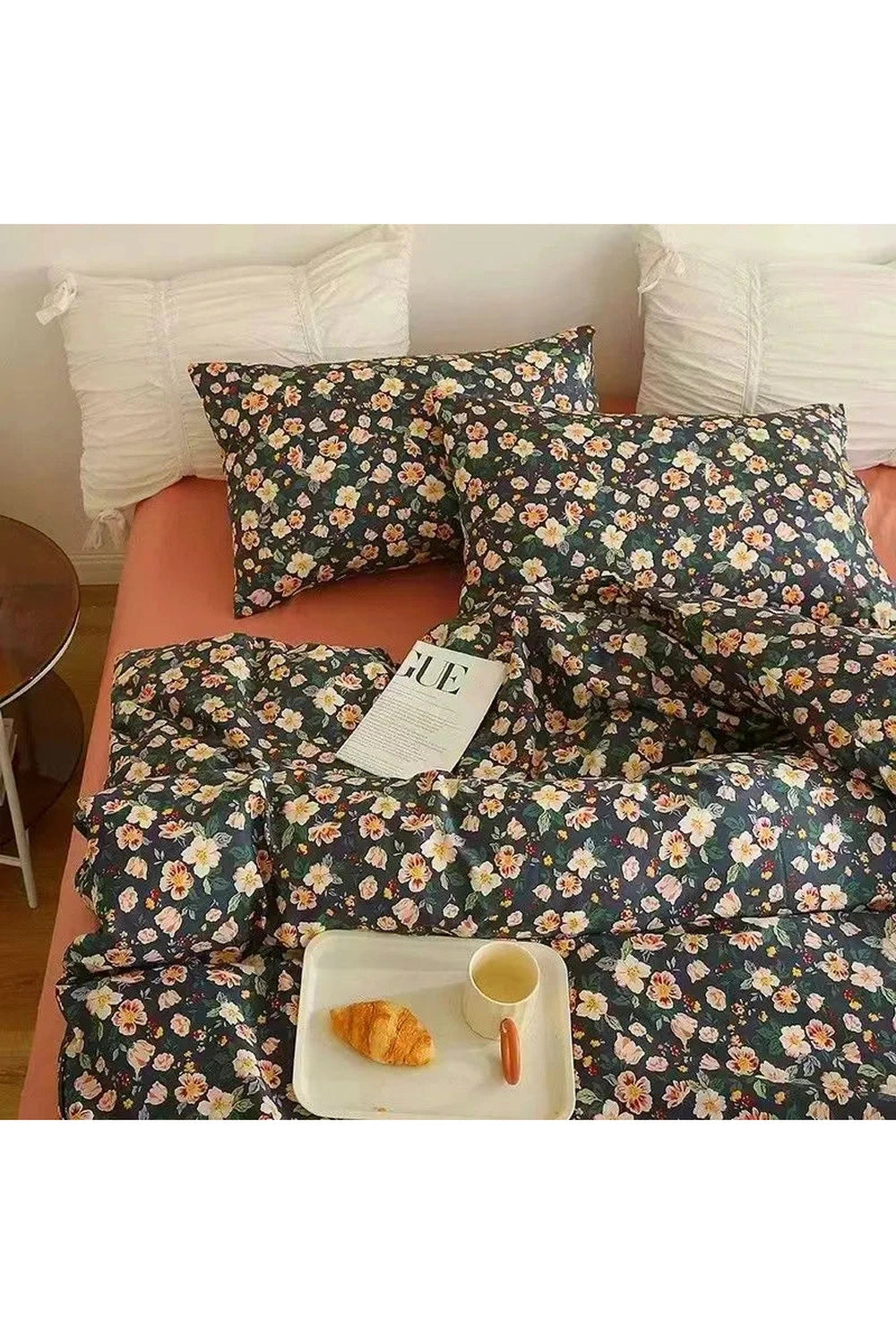 Floral Korean Romantic Bedding Set