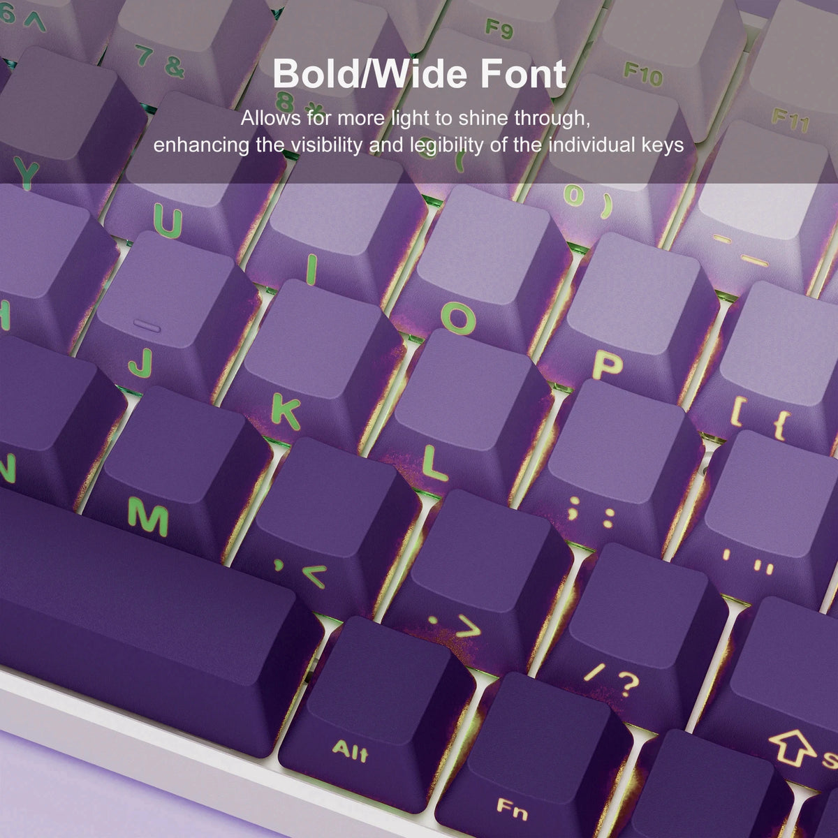 Gradient Purple Keycaps