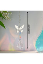 Golden Butterfly Prism Suncatcher