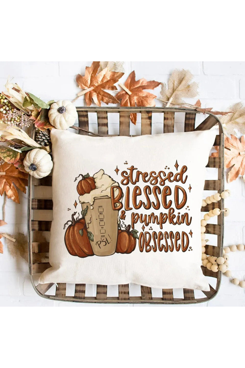 Pumpkin Spice Pillow Cover