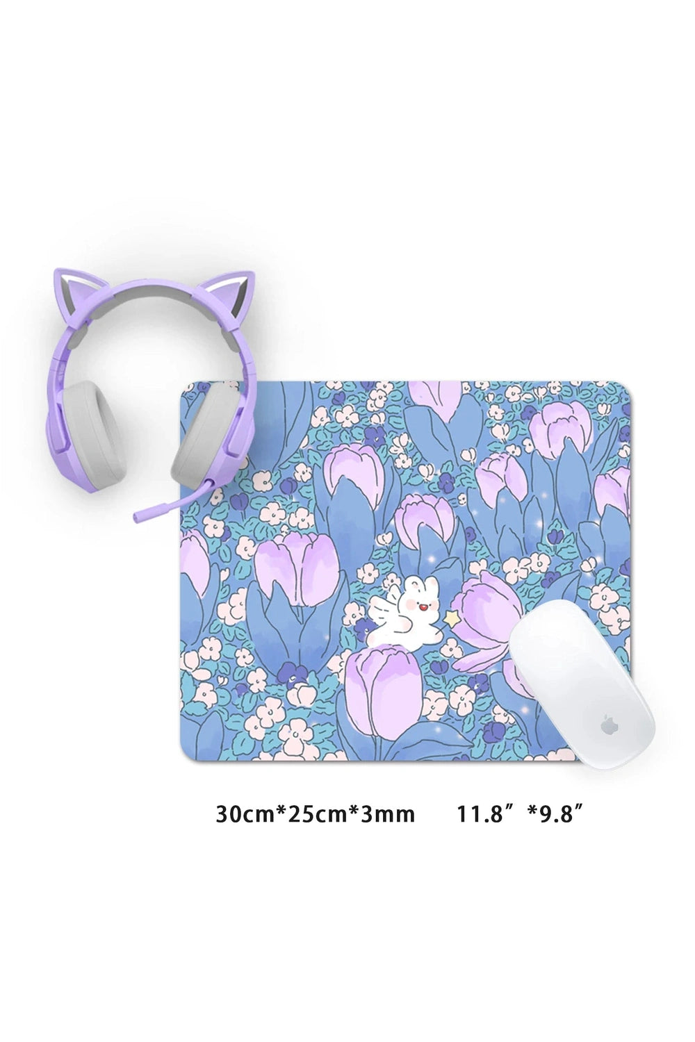 Purple Tulips Deskmat