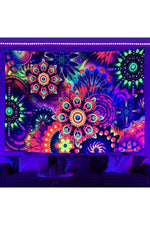 Psychedelic Alien Abduction Tapestry