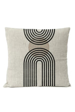 Boho Black Geometric Pillow Case