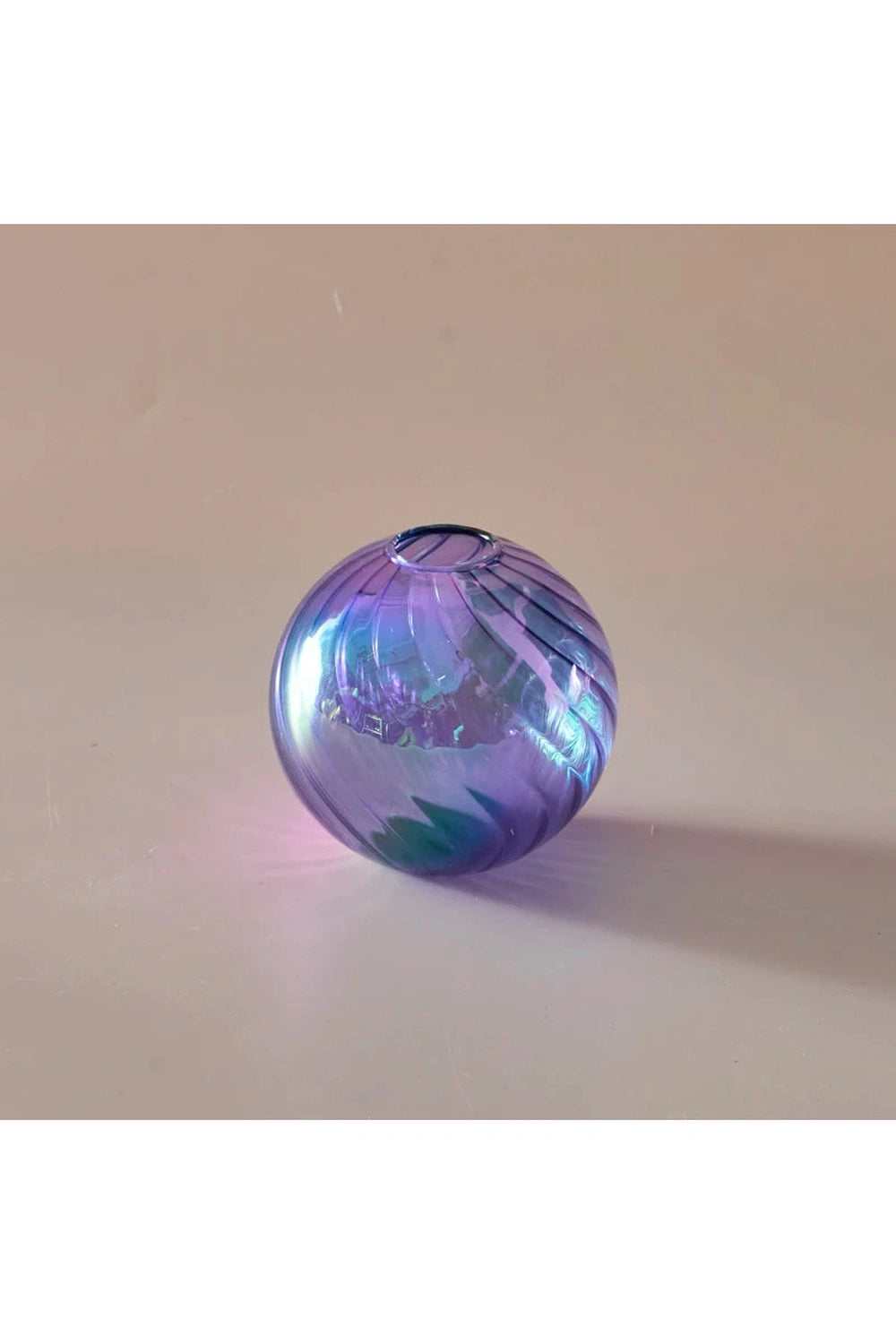 Iridescent Glass Ball Plant Vase