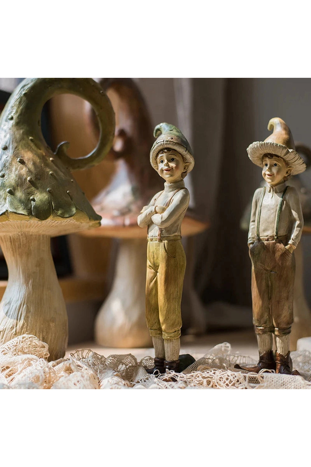 Mushroom Fairy Figurines