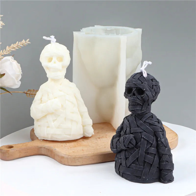 Zombie Skull Candle Mold DIY