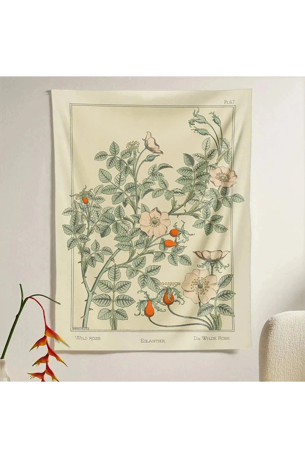 Vintage Botanical Elegance Tapestries