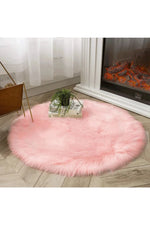 Fluffy Pink Floor Rug