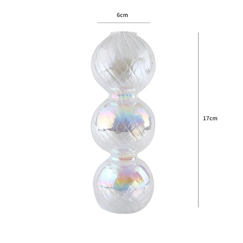 Coquette Iridescent Candle Holders