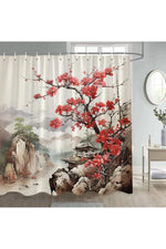 Japanese Birds Shower Curtain