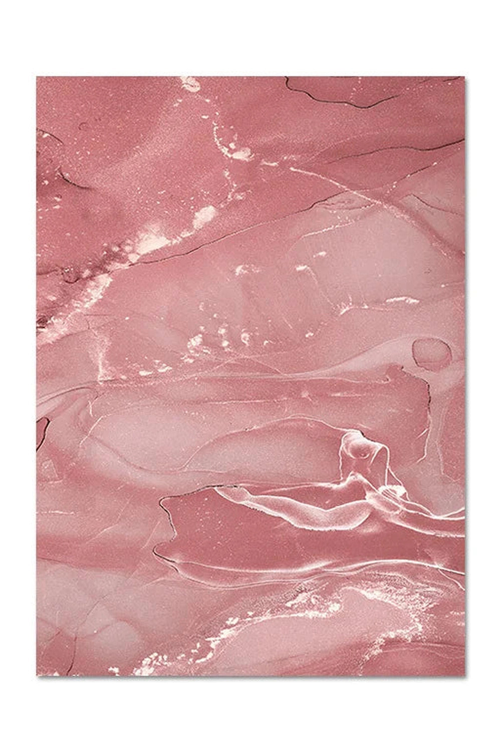 Pink Marble Canvas Poster