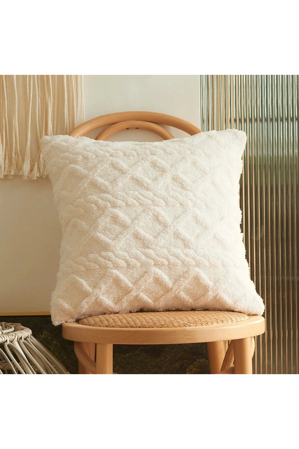 Twist Plush Modern Pillow Case