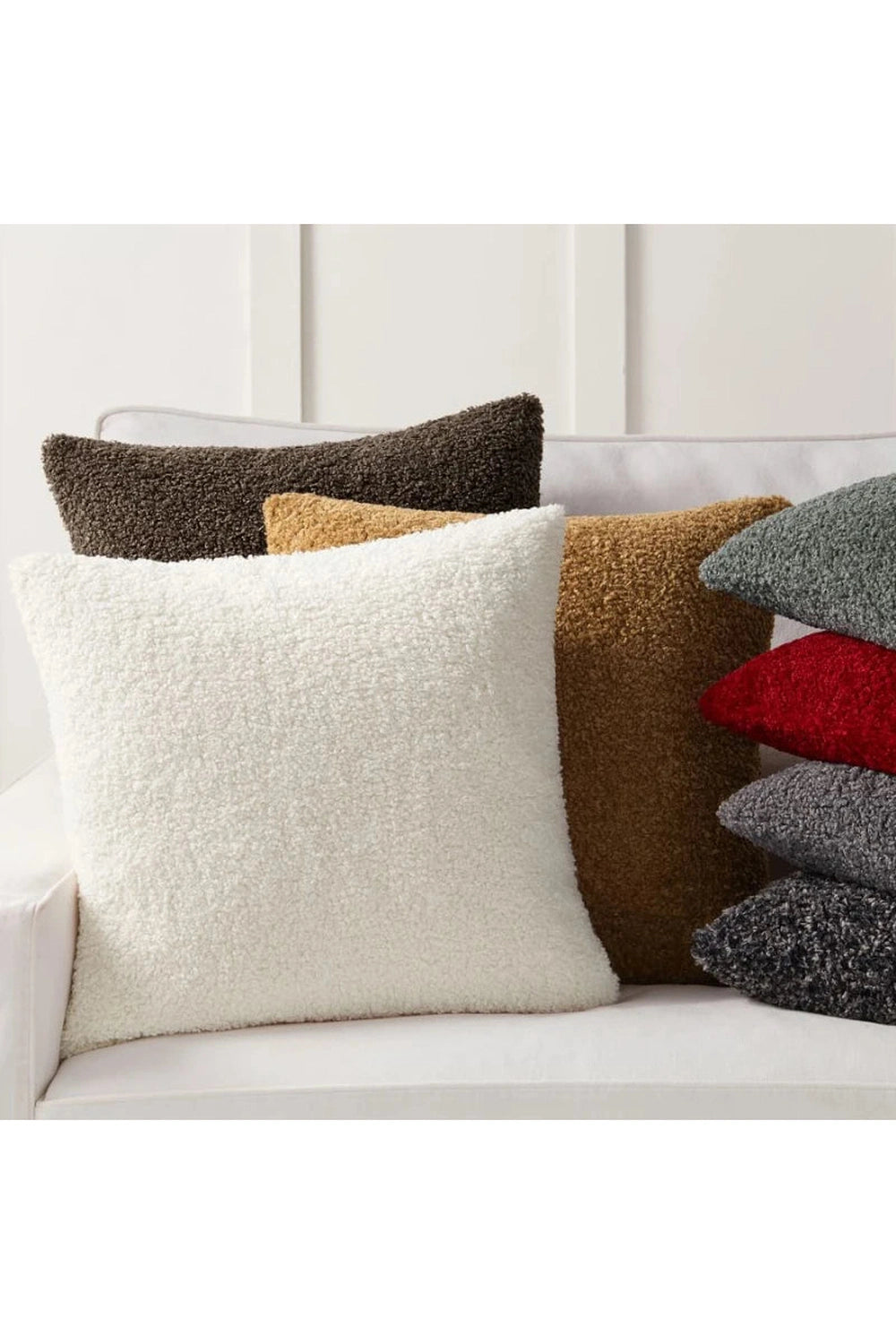 Cozy Teddy Faux Pillow Case