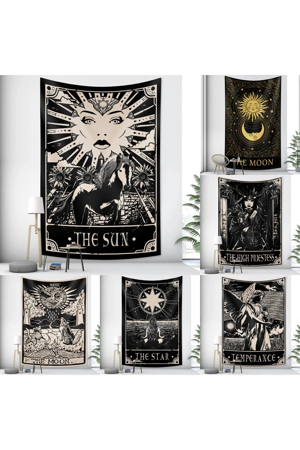 Grim Dark Tarot Tapestry