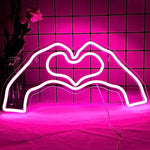 Pink Love Heart Neon