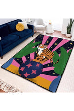 Cosmic Tiger Boho Area Rug