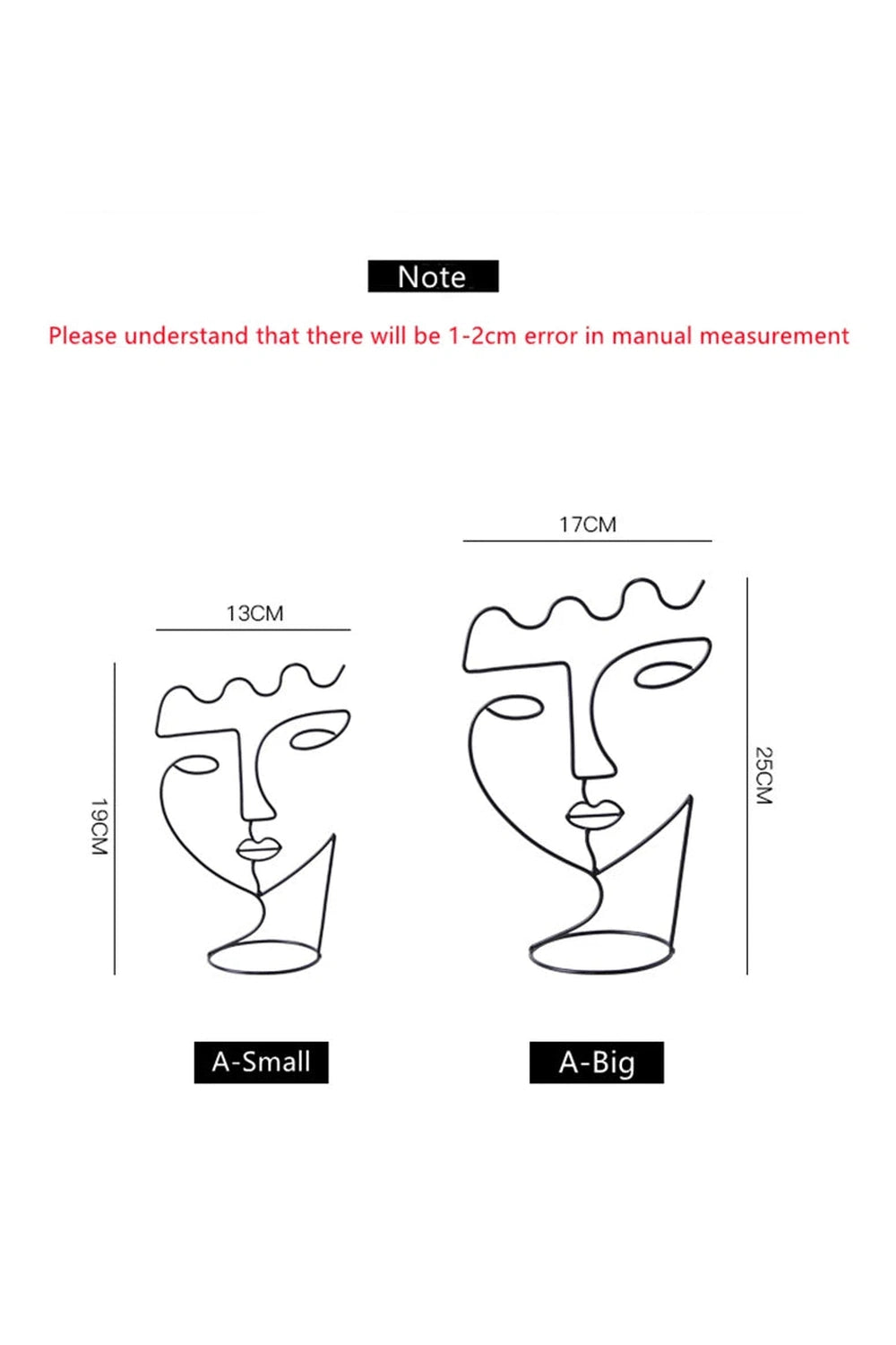 Abstract Face Sculpture Art