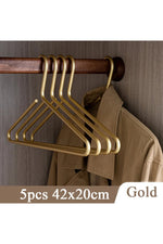 Sleek Gold Wardrobe Hangers